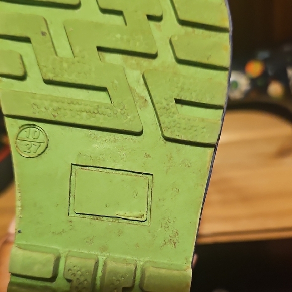 Kamik Cosmic Kids Rain Boots - Blue and Multicolor - Picture 4 of 4